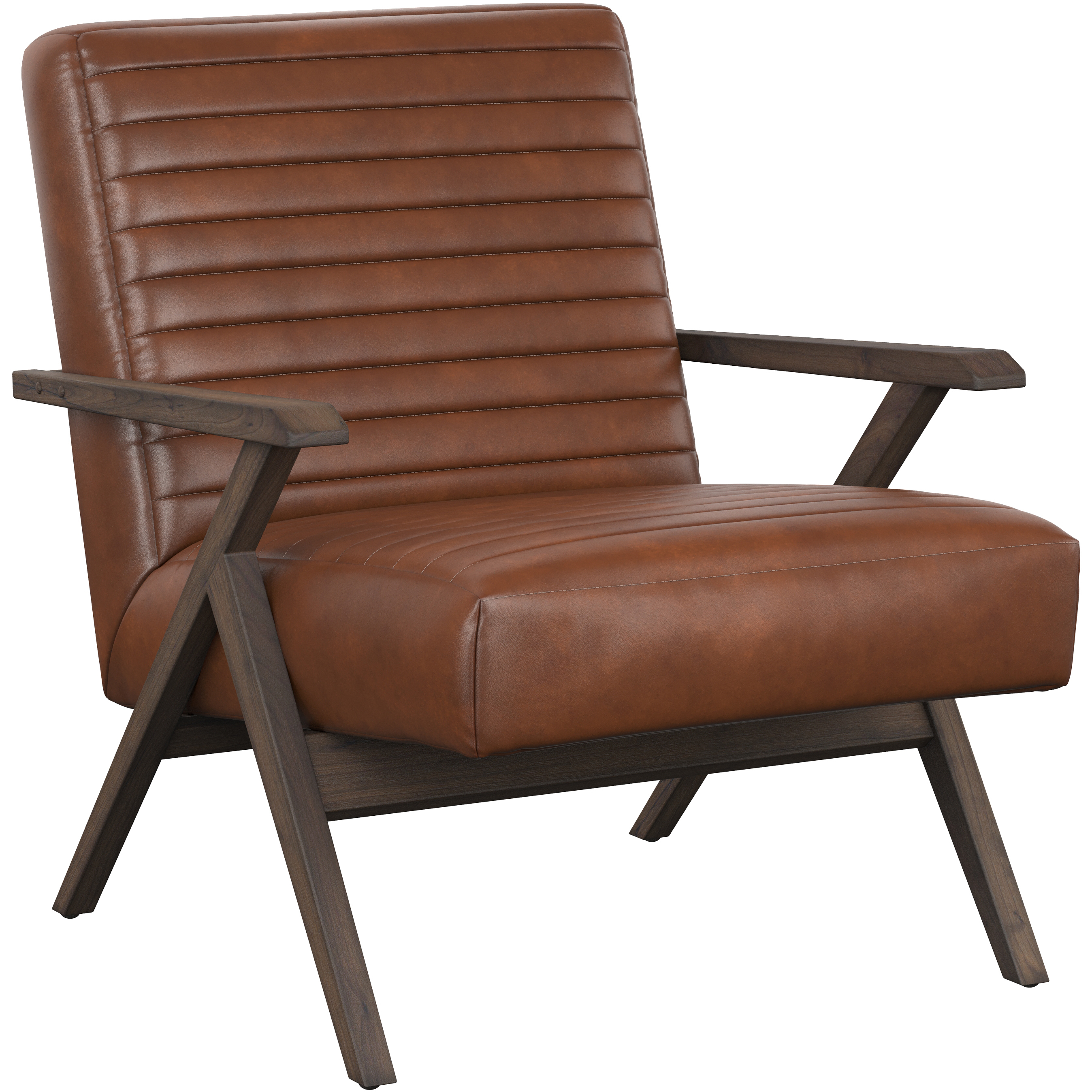 Peyton Bravo Cognac Lounge Chair